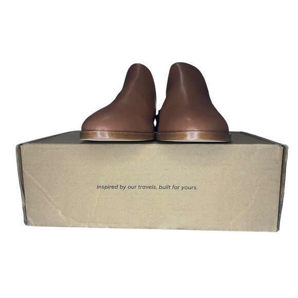 Soludos Cognac Leather Mules Size 10 – Slip-On with Stacked Wood Heel - Picture 7 of 7